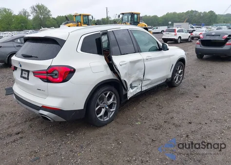 2023 BMW X3 xDrive30I из США, поврежденный, VIN 5UX53DP06P9S88542